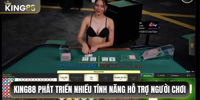 Sảnh game bài King88 tích hợp nhiều tính năng đặc biệt thu hút hội viên
